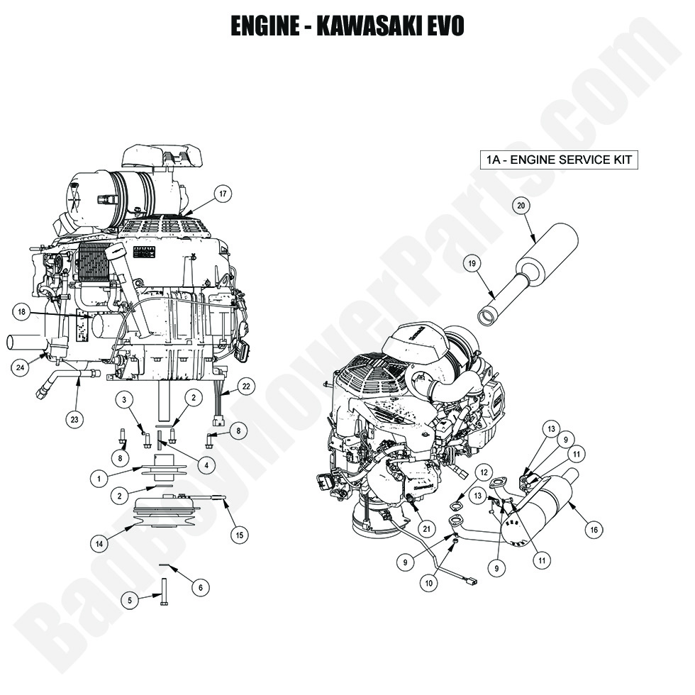 2024 Revolt (48"-61" Decks) Engine - Kawasaki EVO